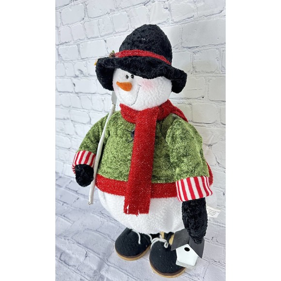 Flowers Inc Balloons 20” Tall & Fat Gardening Birdhouse Standing Snowman - Picture 5 of 12